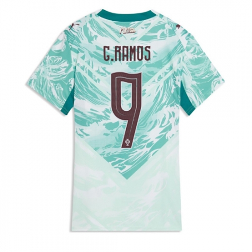 Billige Fotballdrakt Portugal Goncalo Ramos #9 Replika Bortedrakt Dame VM 2026 Kortermet Billige Fotballdrakt Portugal Goncalo Ramos #9 Replika Bortedrakt Dame VM 2026 Kortermet
